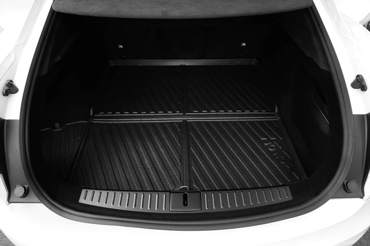 Model S trunk liner installed in trunk