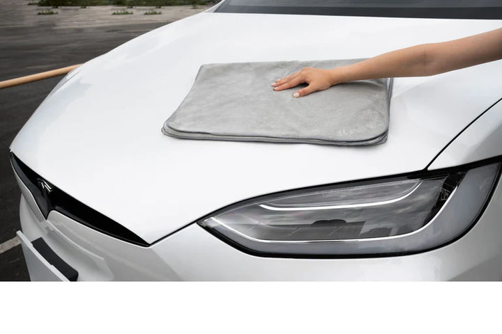 Under Seat Collapsible Organizer & Microfiber Cleaning Cloth Combo is available at Ludicrous EV.
