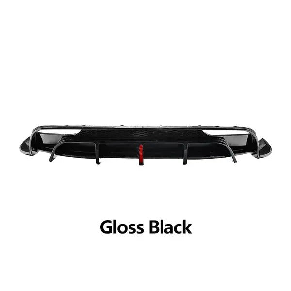 Glossy Black Carbon Fiber Rear Diffuser with Pilot Light for Tesla Model 3 Highland is available at Ludicrous EV.
