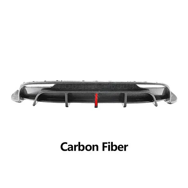 Glossy Black Carbon Fiber Rear Diffuser with Pilot Light for Tesla Model 3 Highland is available at Ludicrous EV.
