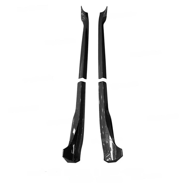 Glossy Carbon Fiber Side Skirts for Tesla Model 3/Model Y (2017-2024) is available at Ludicrous EV.
