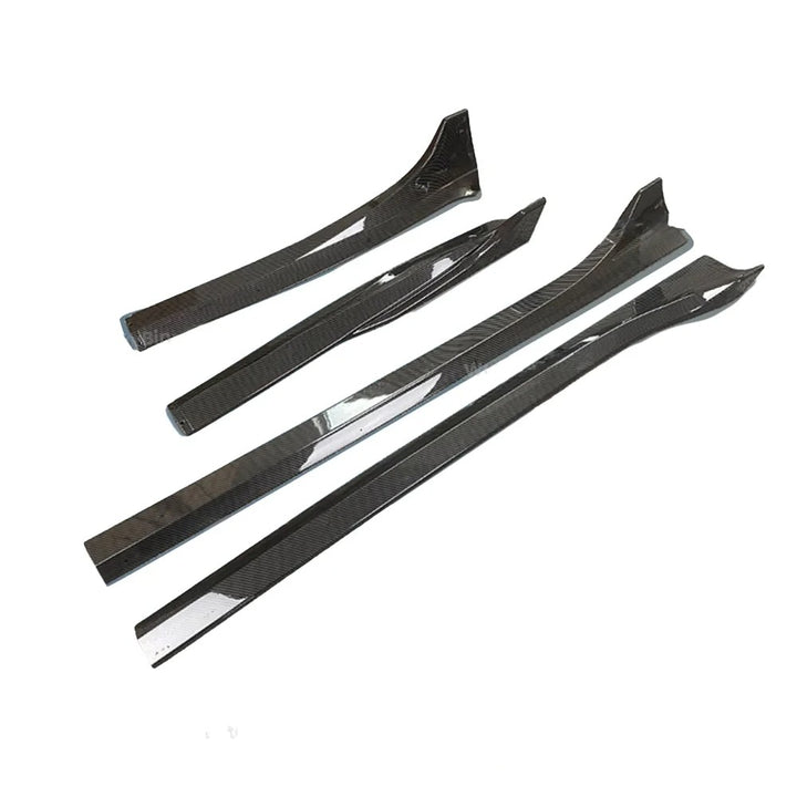 Glossy Carbon Fiber Side Skirts for Tesla Model 3/Model Y (2017-2024) is available at Ludicrous EV.
