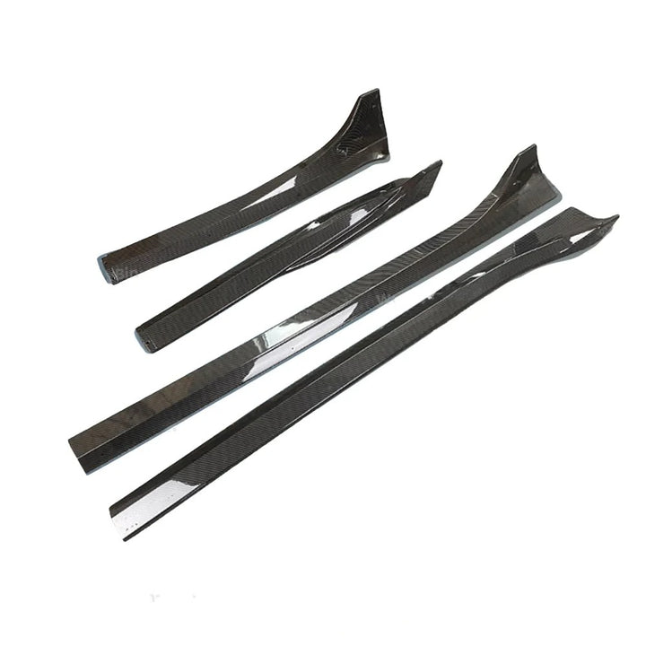 Glossy Carbon Fiber Side Skirts for Tesla Model 3/Model Y (2017-2024) is available at Ludicrous EV.
