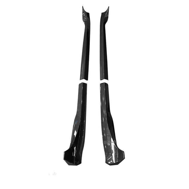 Glossy Carbon Fiber Side Skirts for Tesla Model 3/Model Y (2017-2024) is available at Ludicrous EV.
