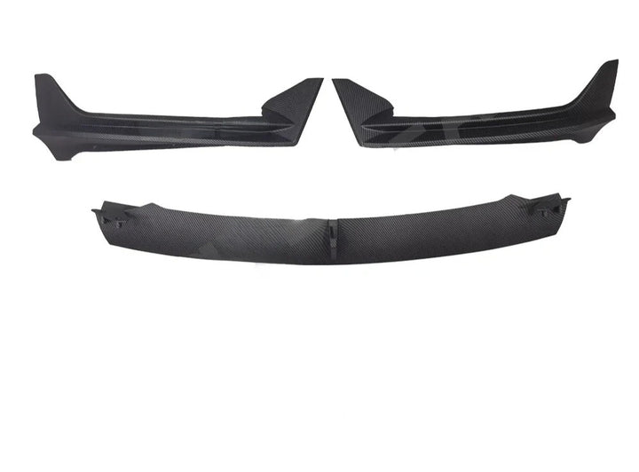 Glossy Black Carbon Front Lip Spoiler for Tesla Model 3 Highland  is available at Ludicrous EV.