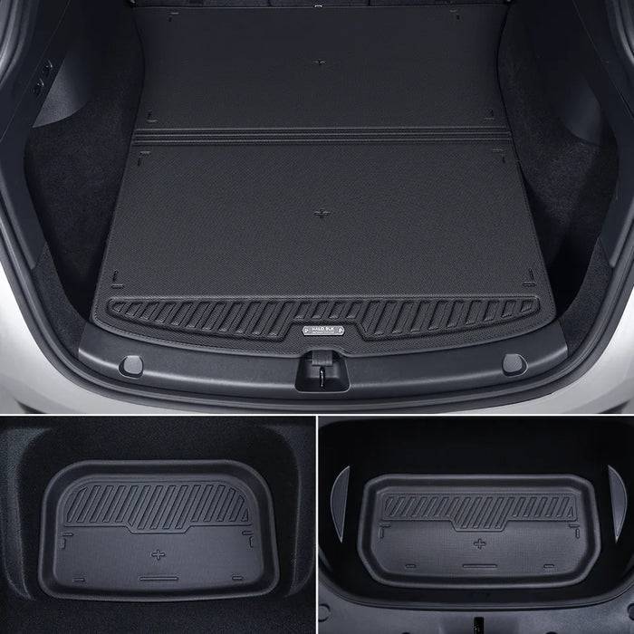 Floor Mats for Tesla Model Y/Model 3 Highland is available at Ludicrous EV.
