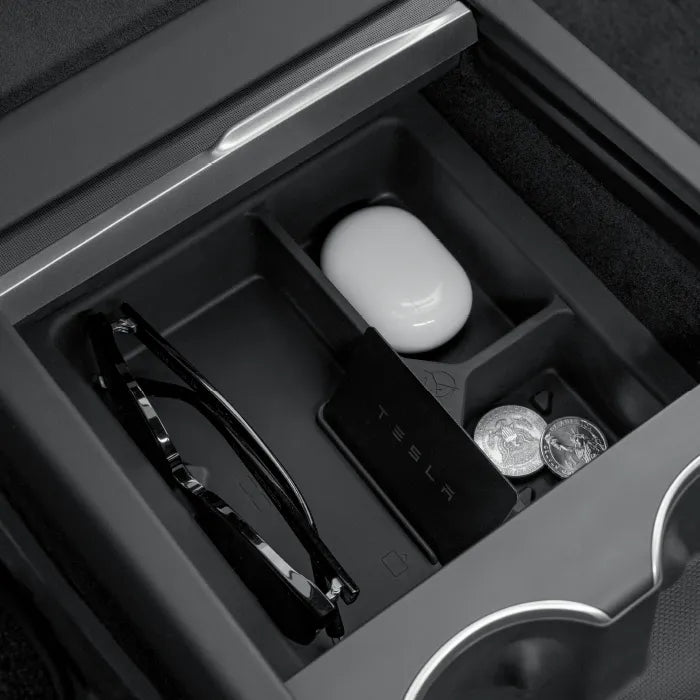 Armrest Storage Box is available at Ludicrous EV.
