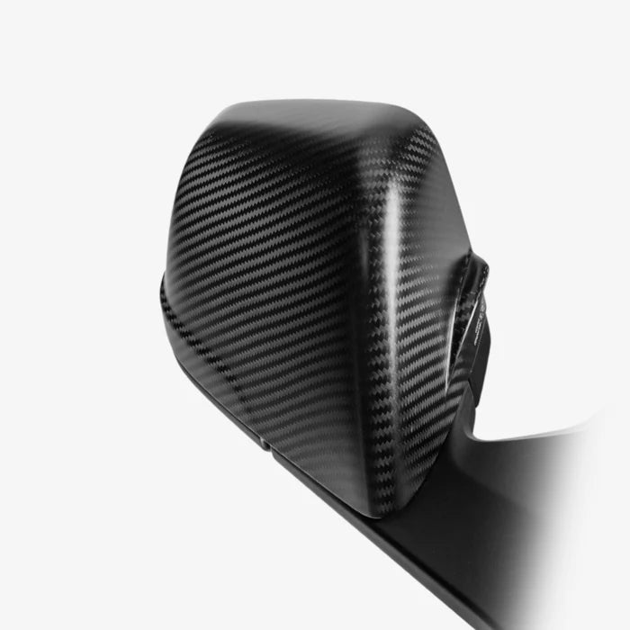 Carbon fiber side mirror cap close-up