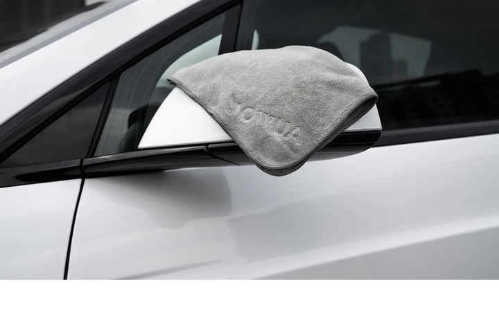 Under Seat Collapsible Organizer & Microfiber Cleaning Cloth Combo is available at Ludicrous EV.
