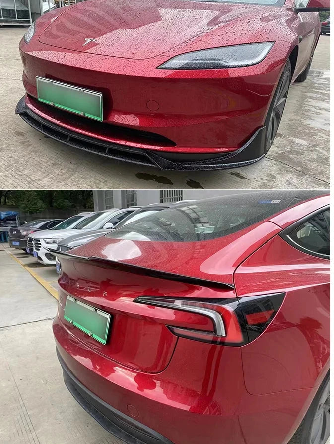 Body Kit|Fast Aero|Bumper Lip|Rear Diffuser|Spoiler| For Tesla Model 3 Highland is available at Ludicrous EV.
