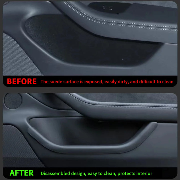 Silicone Door Storage Box Protector for Tesla Model 3 Highland 2024 is available at Ludicrous EV.
