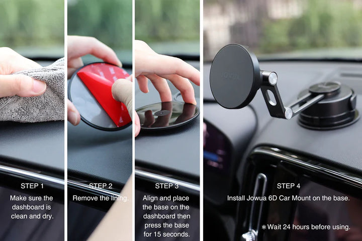 Dashboard Base for 6D Invisible Foldaway Car Mount is available at Ludicrous EV.
