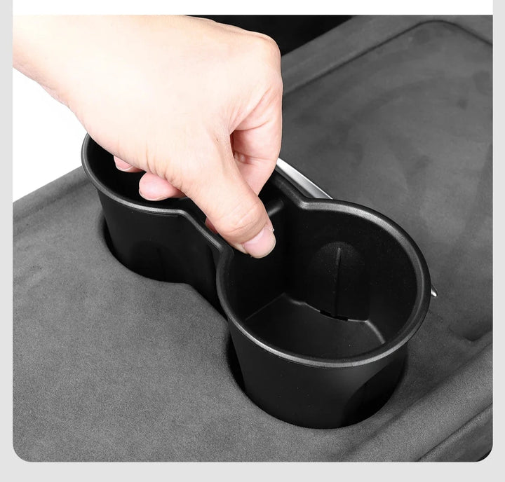 Shock-Absorbing Anti-Skid Silicone Cup Holder Cover for Tesla Model 3/Model Y 2021-2023 is available at Ludicrous EV.
