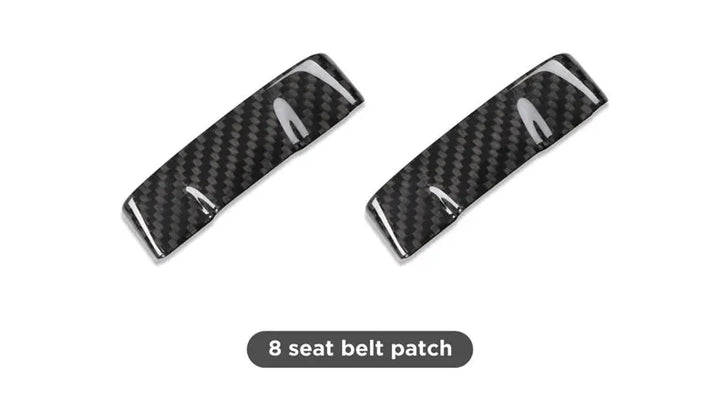 Interior Carbon Fiber Window Button & Door Lock Patch for Tesla Model 3 (2017-2020) is available at Ludicrous EV.