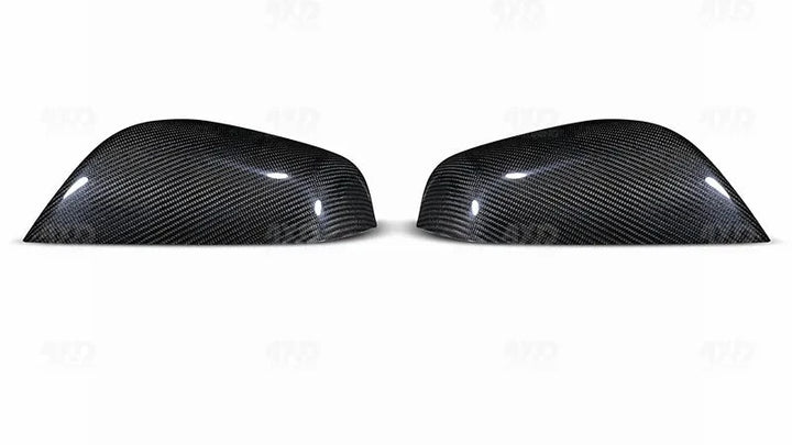 Rearview Mirror Cover in Dry Carbon Matte or Gloss for Tesla Model S 2014-2019 at Ludicrous EV.