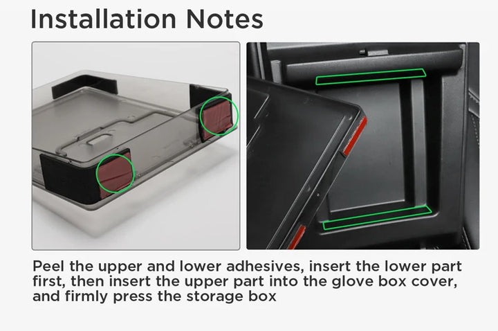 Transparent/Discreet Storage Box for Tesla Model 3 (2017-2023) is available at Ludicrous EV.