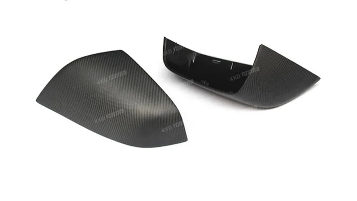 Rearview Mirror Cover in Dry Carbon Matte or Gloss for Tesla Model S 2014-2019 at Ludicrous EV.