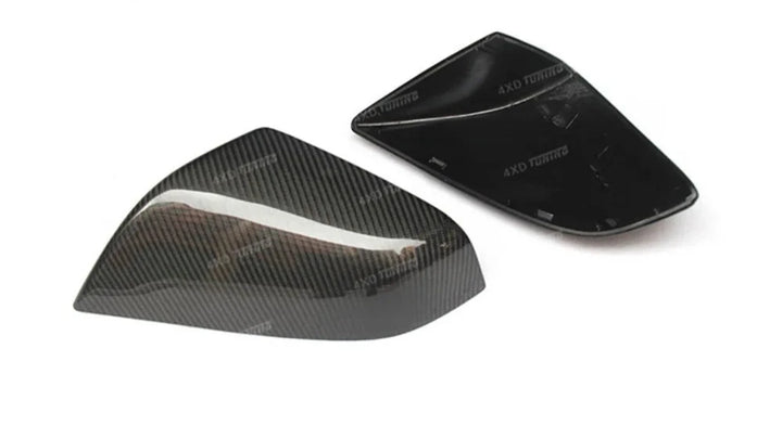 Rearview Mirror Cover in Dry Carbon Matte or Gloss for Tesla Model S 2014-2019 at Ludicrous EV.