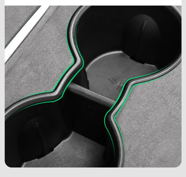 Shock-Absorbing Anti-Skid Silicone Cup Holder Cover for Tesla Model 3/Model Y 2021-2023 is available at Ludicrous EV.
