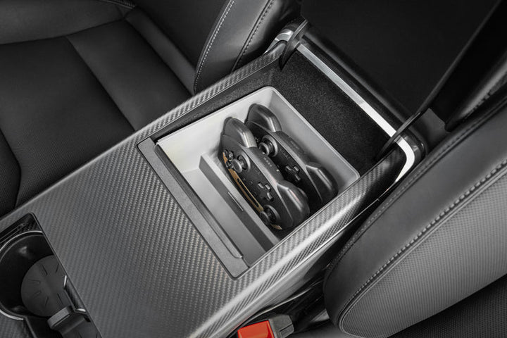 Armrest Organizer Tesla Model S/X is available at Ludicrous EV.
