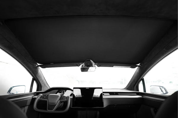 Model X Glass Roof Sunshade is available at Ludicrous EV.
