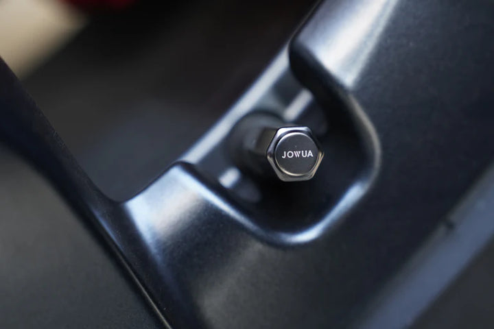 Portable Air Compressor for Tesla & Tire Valve Caps Combo is available at Ludicrous EV.
