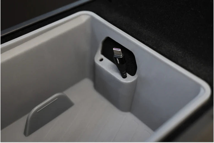 Armrest Organizer Tesla Reengineered Model 3 Highland (2024+) is available at Ludicrous EV.