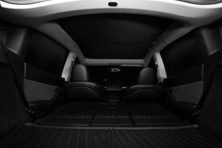 Side + Rear Liftgate Window Sunshade for Model Y is available at Ludicrous EV.
