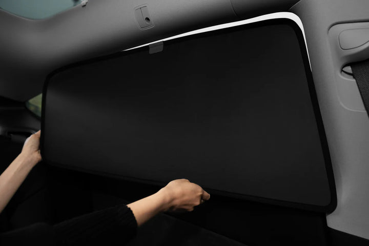 Side + Rear Liftgate Window Sunshade for Model Y is available at Ludicrous EV.
