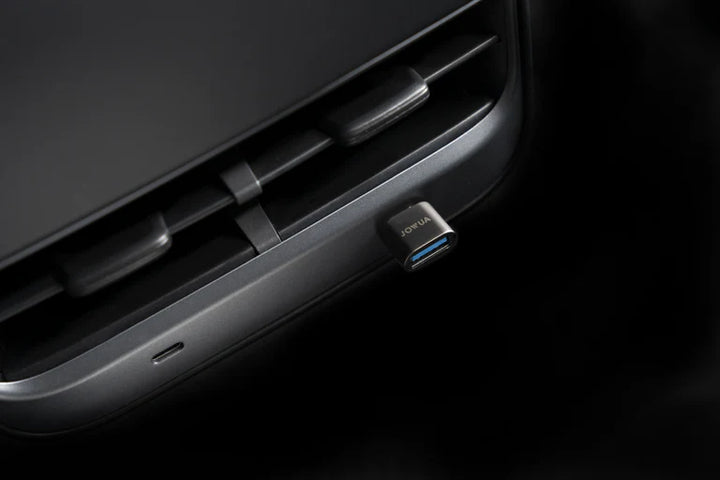 USB-C to USB-A Adapter(Data OTG) is available at Ludicrous EV.
