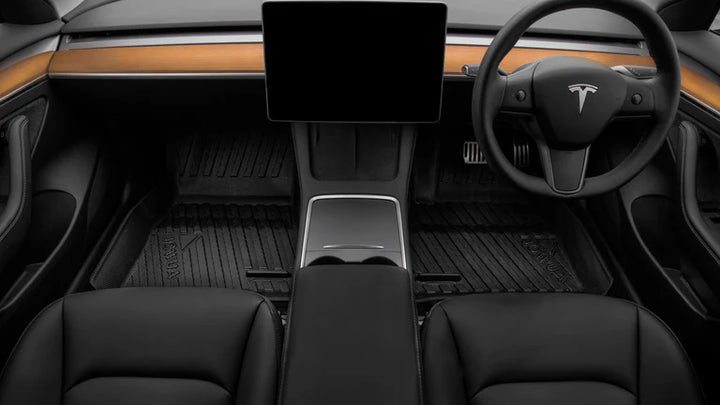 Model 3 All-Weather Floor Liners (Right Hand Drive Version) is available at Ludicrous EV.
