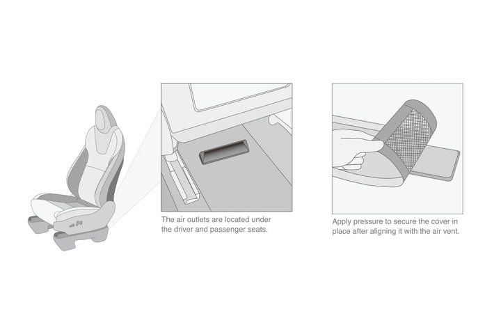 Rear Under Seat Air Vent Cover is available at Ludicrous EV.
