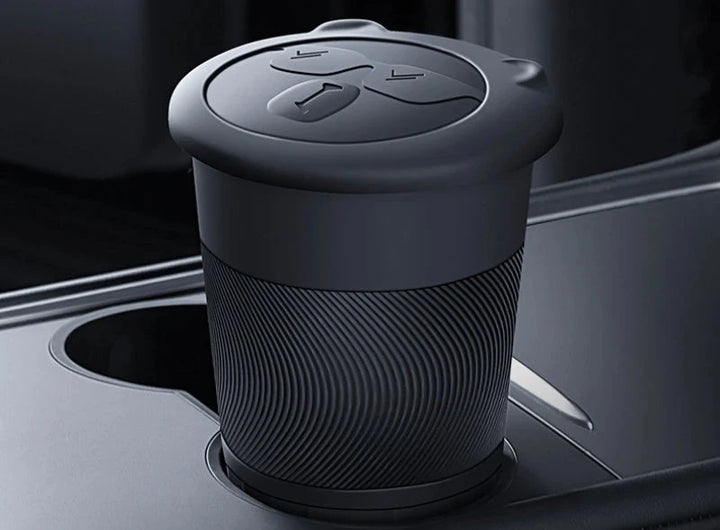 Silicone Bear Trash Can for Tesla Model 3/Model Y Center Console is available at Ludicrous EV.
