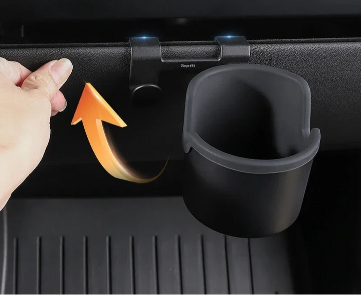 Glove Box Cup Holder Hook for Tesla Model Y 2022-2024 is available at Ludicrous EV.
