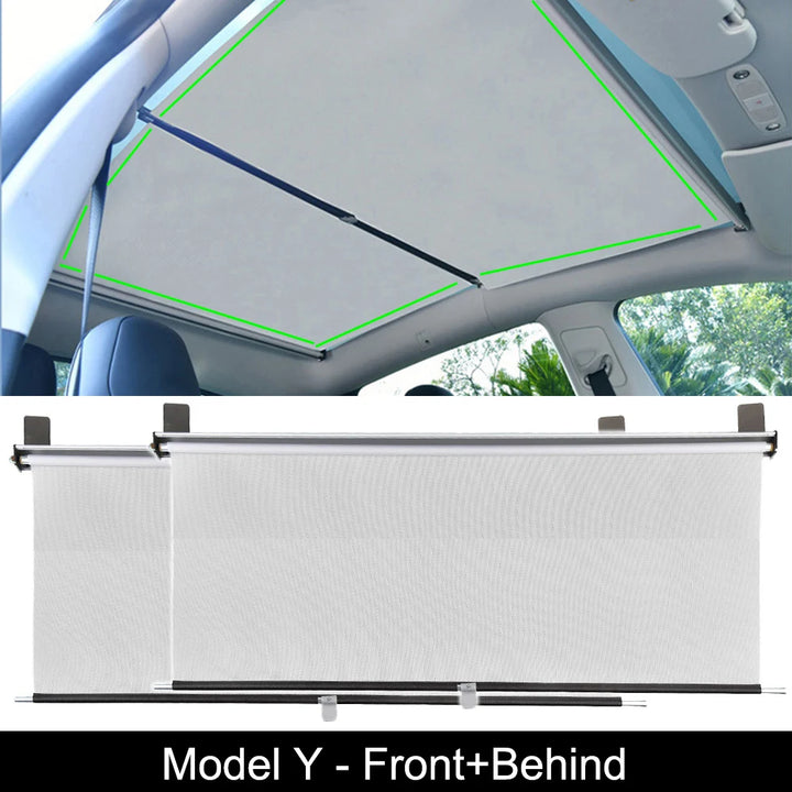 Retractable Side Window Sunshade Telescopic Shade for Tesla Model 3/Y is available at Ludicrous EV.
