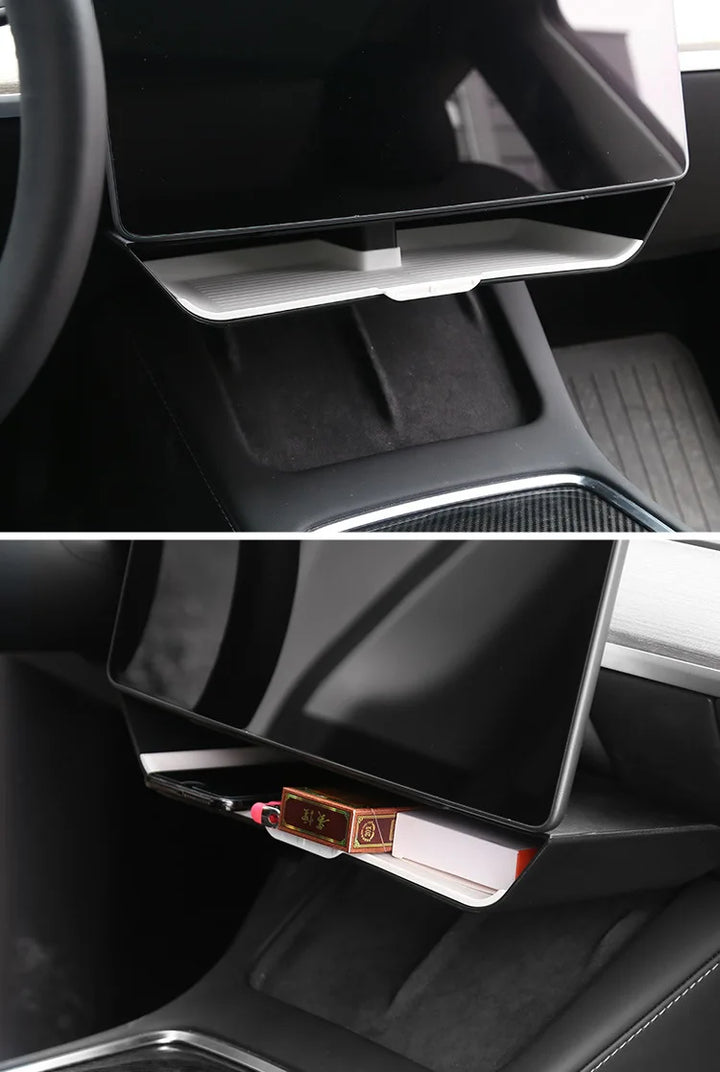 Double Layered White Center Armrest Box for Tesla Model 3/Model  Y is available at Ludicrous EV.