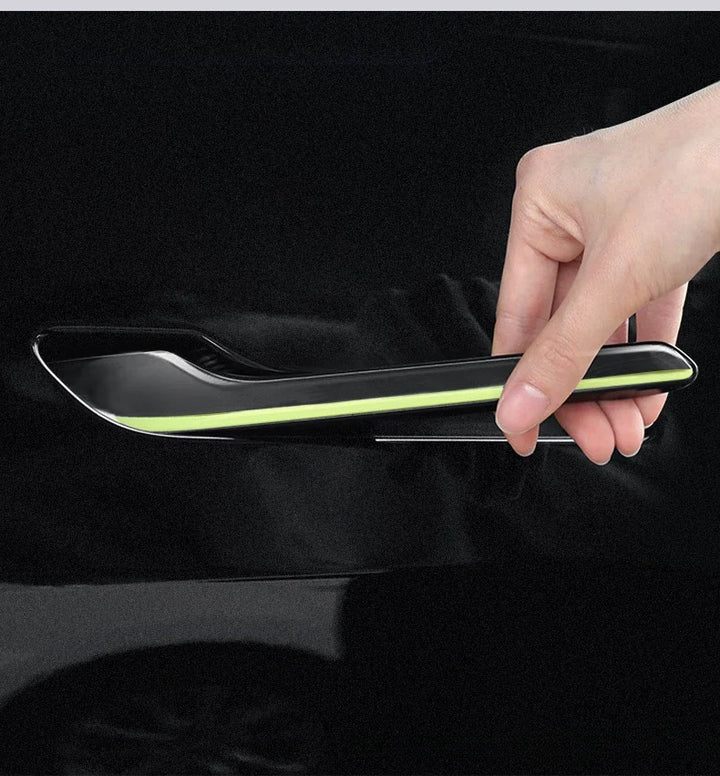 Luminous Door Handle Stickers Night Glow Protector for Tesla Model 3/Model Y 2024 is available at Ludicrous EV.
