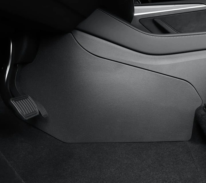 Central Control Side Defense Kick Pad for Tesla Model Y is available at Ludicrous EV.
