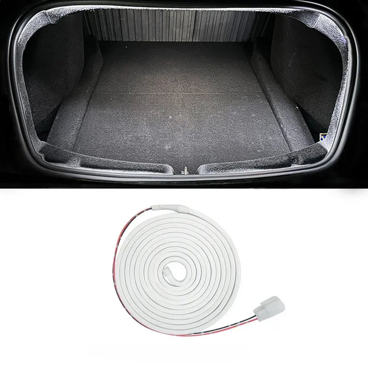 Flexible LED Rear Trunk Light Strip For Tesla Model 3+ 2024 is available at Ludicrous EV.