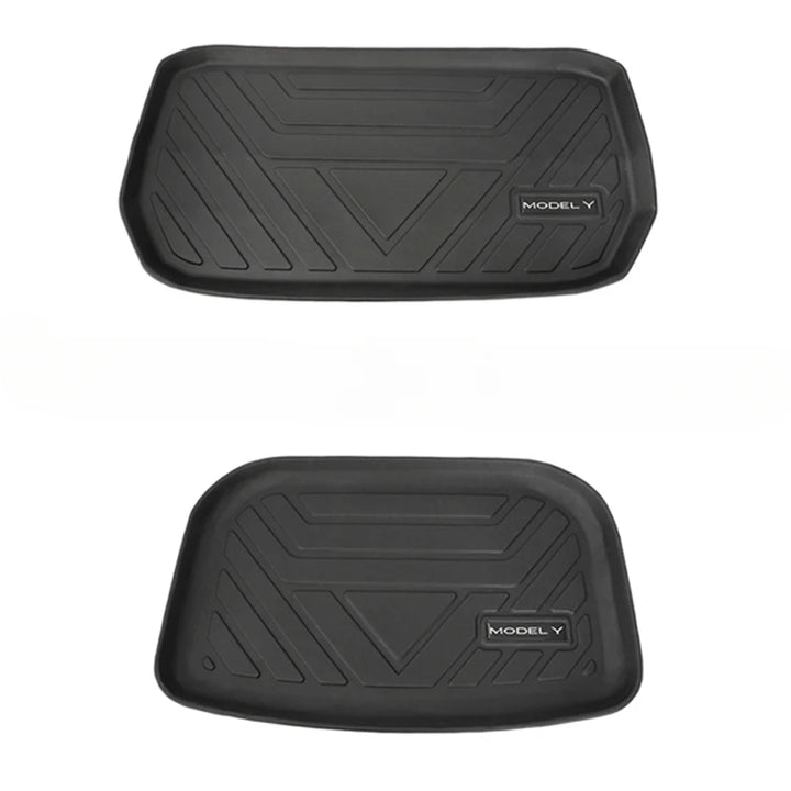 TPE Front & Rear Interior Floor Mats for Tesla Model Y is available at Ludicrous EV.