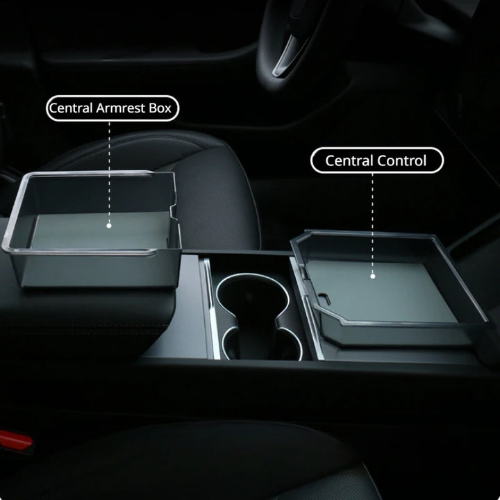 Central Control Storage Box with Silicone Pad for 2024 Tesla Model 3 Highland is available at Ludicrous EV.
