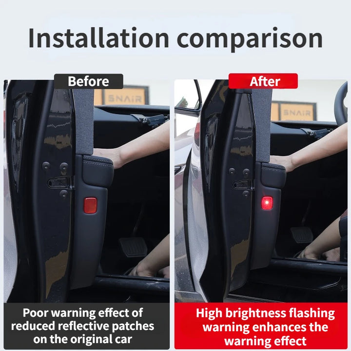 Car Door Warning Light for Anti-Collision – Strong Flashing LED Lamp for 2024 Tesla Model 3/Model Y/Model 3+ Highland at Ludicrous EV.
