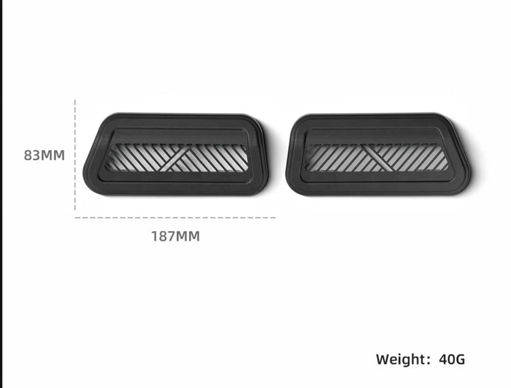 Under Seat Air Vent Grille Protectors For Tesla Model S 2023-2024 is available at Ludicrous EV.
