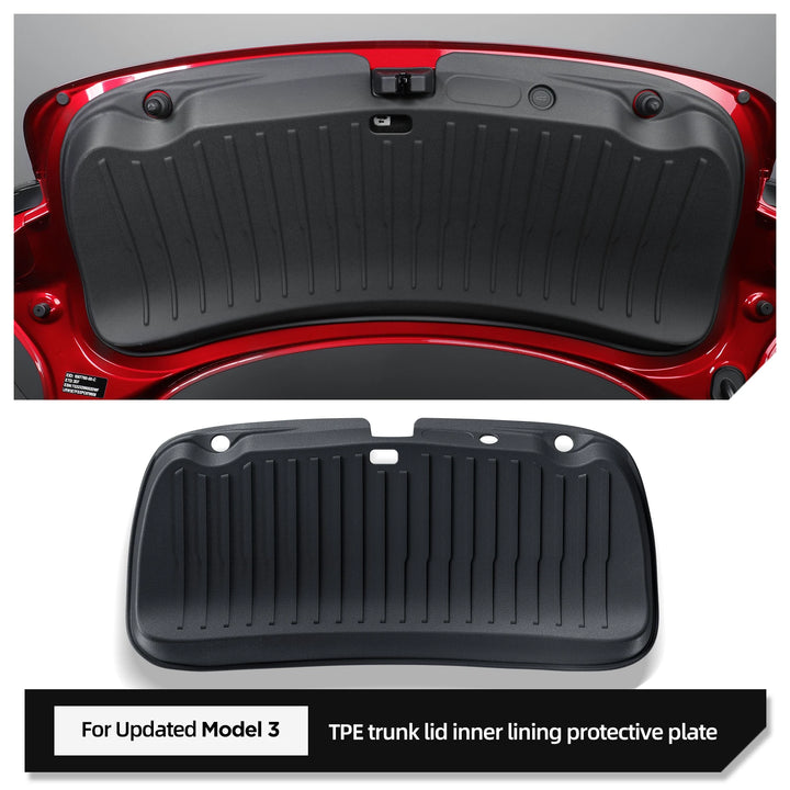 Car Trunk Tailgate Protective Mat TPE Wear-Resistant Pad for Tesla Model 3 Highland 2024 is available at Ludicrous EV.
