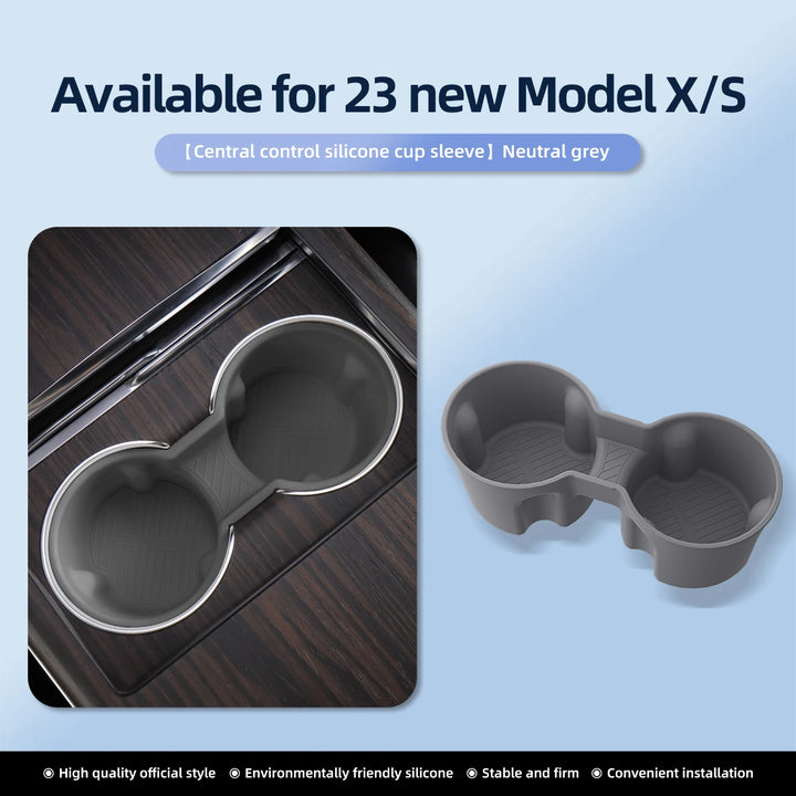 Water Cup Holder & Drinks Holder For Tesla Model X/S 2023-2024 is available at Ludicrous EV.