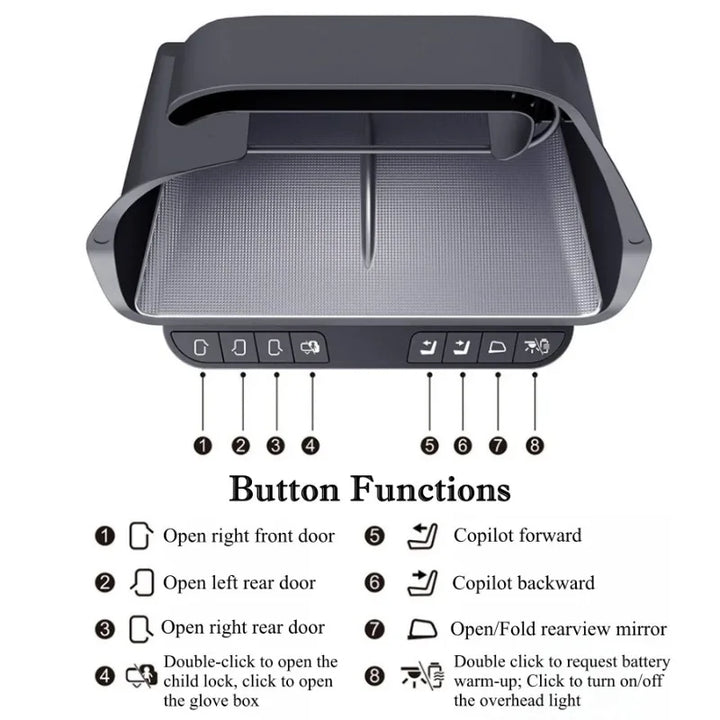 Wireless Smart Button & Center Screen Storage Box for Tesla Model 3/Model Y is available at Ludicrous EV.
