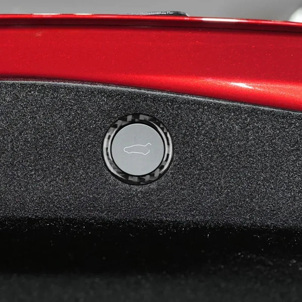  Real Carbon Fiber Trunk Switch Button Frame Trim for 2024 Tesla Model 3 Highland  is available at Ludicrous EV.