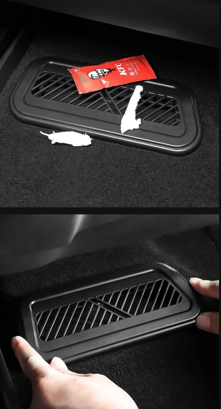 Under Seat Air Vent Grille Protectors For Tesla Model S 2023-2024 is available at Ludicrous EV.
