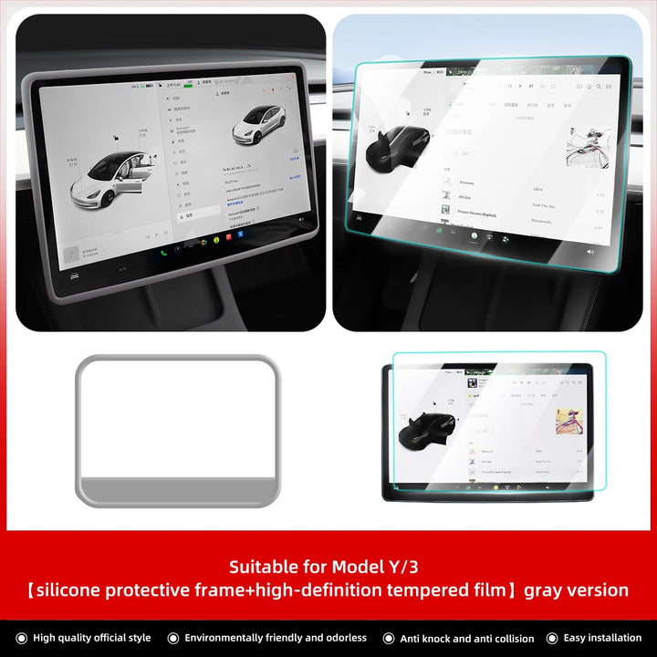 Central Control Navigation Screen Protector for Tesla Model 3/Y is available at Ludicrous EV.
