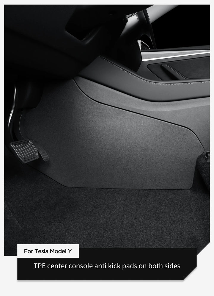 Central Control Side Defense Kick Pad for Tesla Model Y is available at Ludicrous EV.
